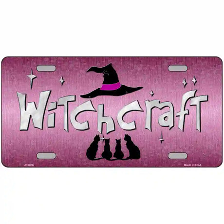 Witchcraft Novelty Metal License Plate 24" x 12" (LLP)