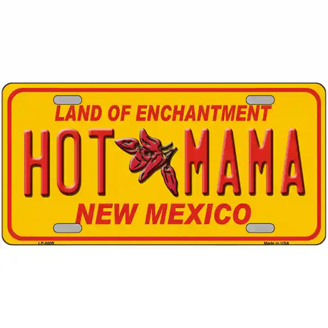 New Mexico Hot Mama Novelty Metal License Plate 24" x 12" (LLP)