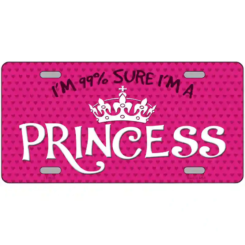 Im 99 Percent Sure Novelty Metal License Plate 24" x 12" (LLP)