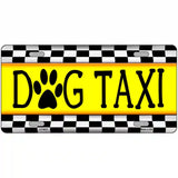 Dog Taxi Novelty Metal License Plate 24" x 12" (LLP)