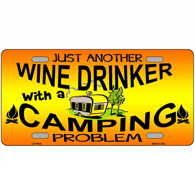 Just Another Wine Drinker Novelty Metal License Plate 24" x 12" (LLP)