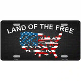 Land Of The Free Novelty Metal License Plate 24" x 12" (LLP)