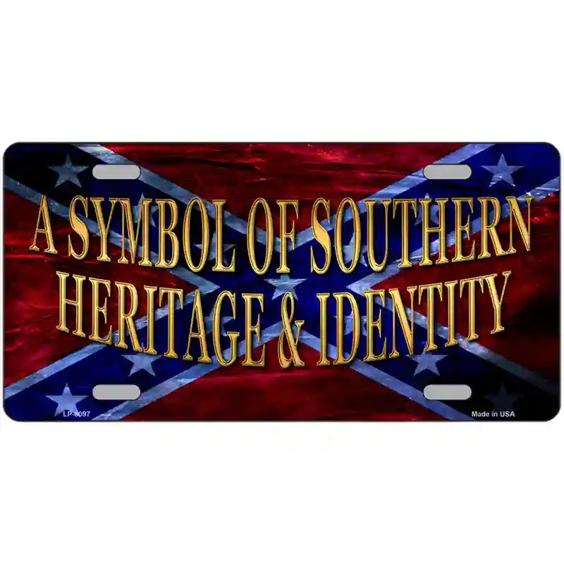 Symbol Of Southern Heritage Novelty Metal License Plate 24" x 12" (LLP)