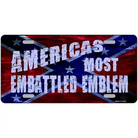 Americas Most Embattled Emblem Novelty Metal License Plate 24" x 12" (LLP)