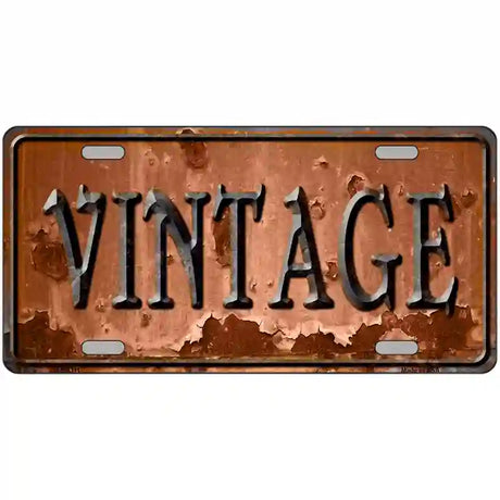 Vintage Rusty Sign Novelty Metal License Plate 24" x 12" (LLP)