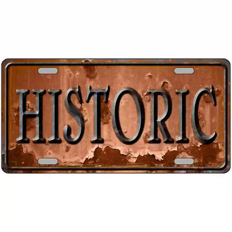 Historic Novelty Metal License Plate 24" x 12" (LLP)