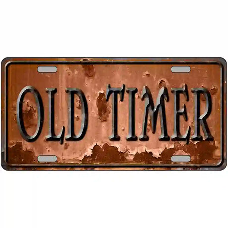 Old Timer Novelty Metal License Plate 24" x 12" (LLP)