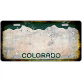 Colorado State Rusty Novelty Metal License Plate 24" x 12" (LLP)