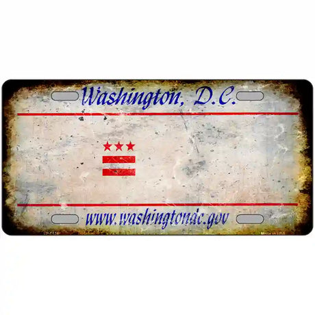 Washington State Rusty Novelty Metal License Plate 24" x 12" (LLP)