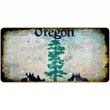 Oregon State Rusty Novelty Metal License Plate 24" x 12" (LLP)