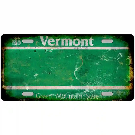 Vermont State Rusty Novelty Metal License Plate 24" x 12" (LLP)