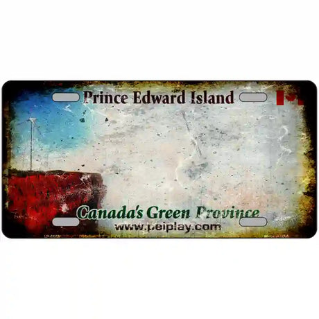 Prince Edward Island Rusty Novelty Metal License Plate 24" x 12" (LLP) / Yes