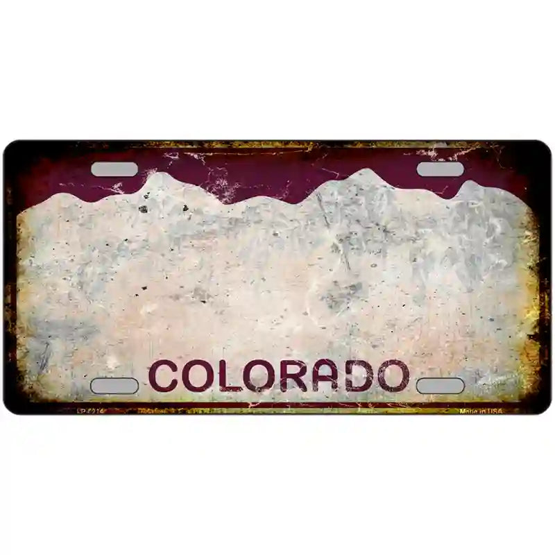 Colorado Rusty Novelty Metal License Plate 24" x 12" (LLP) / Yes