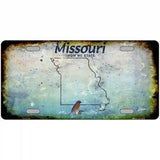 Missouri Rusty Novelty Metal License Plate 24" x 12" (LLP)