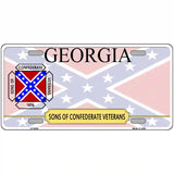 Georgia Sons Of Confederate Novelty Metal License Plate 24" x 12" (LLP)