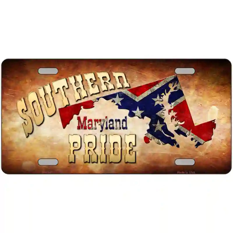 Southern Pride Maryland Novelty Metal License Plate 24" x 12" (LLP)