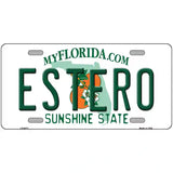 Estero Sunshine State Novelty Metal License Plate 24" x 12" (LLP)