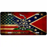 American Confederate Dont Tread Novelty Metal License Plate 24" x 12" (LLP)