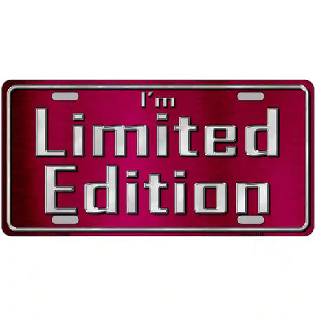 Im Limited Edition Novelty Metal License Plate 24" x 12" (LLP)