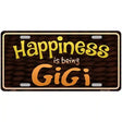 Happiness Is Being Gigi Metal Novelty License Plate 24" x 12" (LLP)