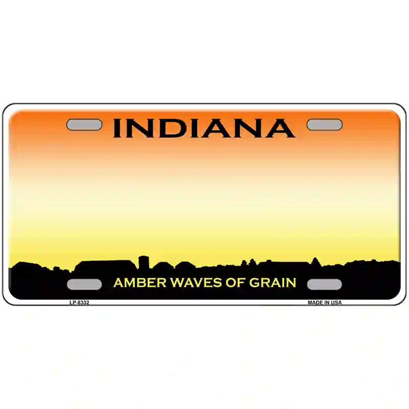 Indiana Novelty Metal License Plate LP-8332 24" x 12" (LLP) / Yes