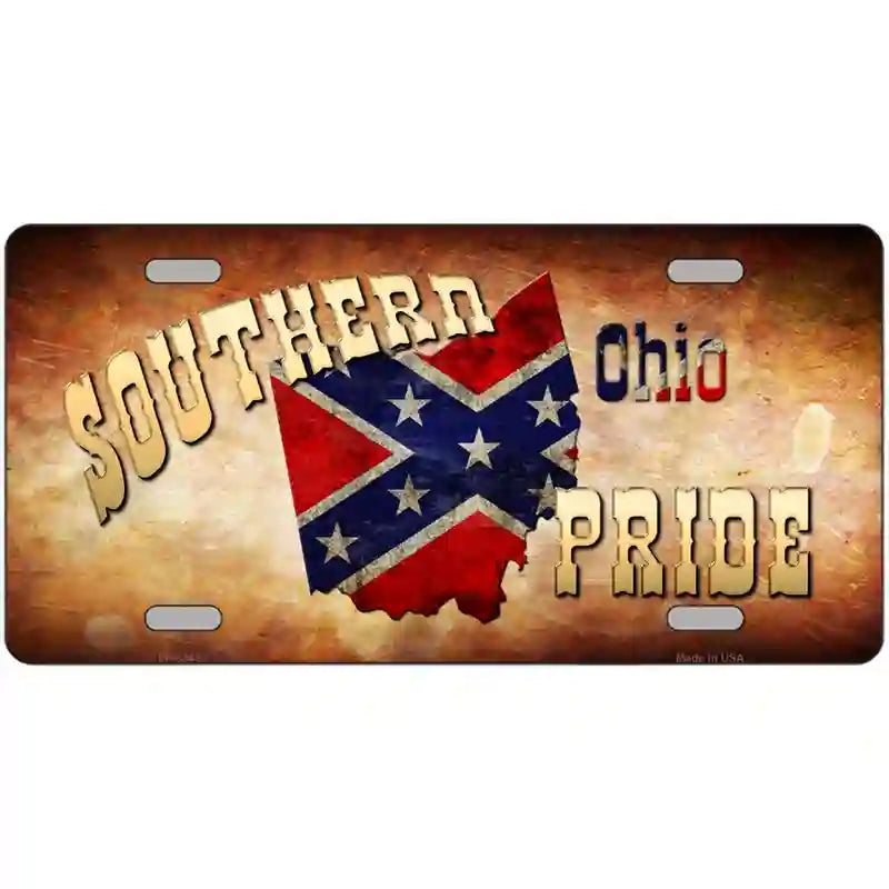 Southern Pride Ohio Metal Novelty License Plate 24" x 12" (LLP)