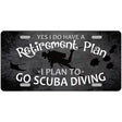 Retirement Plan Metal Novelty License Plate 24" x 12" (LLP)