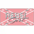 Rebel Girl Pink Metal Novelty License Plate 24" x 12" (LLP)