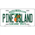 Pine Island Metal Novelty License Plate 24" x 12" (LLP)