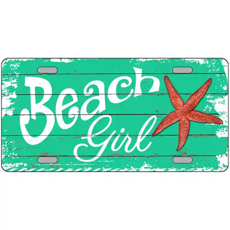 Beach Girl Metal Novelty License Plate 24" x 12" (LLP)