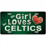 This Girl Loves Her Celtics Novelty Metal License Plate 24" x 12" (LLP)