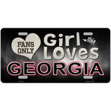 This Girl Loves Georgia Novelty Metal License Plate 24" x 12" (LLP)