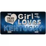 This Girl Loves Kentucky Novelty Metal License Plate 24" x 12" (LLP)