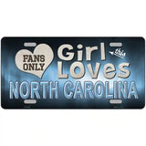 This Girl Loves North Carolina Novelty Metal License Plate 24" x 12" (LLP)