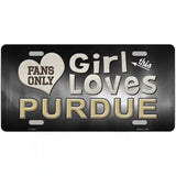 This Girl Loves Purdue Novelty Metal License Plate 24" x 12" (LLP)