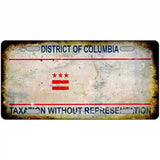 District Of Columbia Rusty State Metal Novelty License Plate 24" x 12" (LLP) / Yes