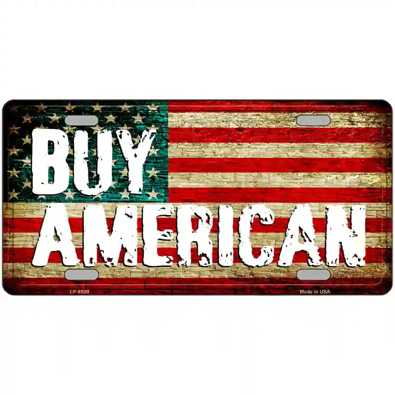 Buy American Metal Novelty License Plate 24" x 12" (LLP)