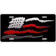 American Flag Thin Red Line Metal Novelty License Plate 24" x 12" (LLP)