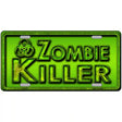 Zombie Killer Metal Novelty License Plate 24" x 12" (LLP)