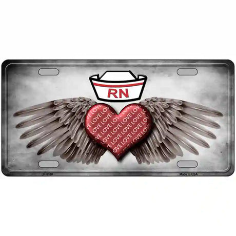 Love RN Metal Novelty License Plate 24" x 12" (LLP)