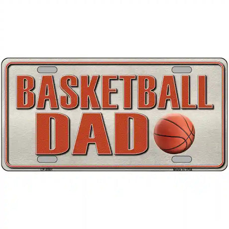 Basketball Dad Metal Novelty License Plate 24" x 12" (LLP)