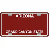 Arizona Red Metal Novelty License Plate 24" x 12" (LLP) / Yes