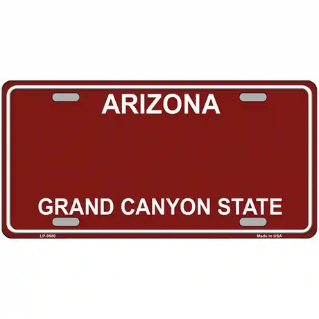 Arizona Red Metal Novelty License Plate 24" x 12" (LLP) / Yes