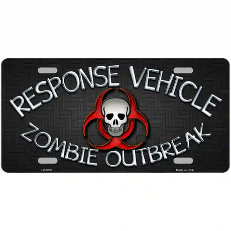 Response Vehicle Metal Novelty License Plate 24" x 12" (LLP)