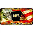 Arkansas Love Metal Novelty License Plate 24" x 12" (LLP)