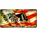 Maryland Love Metal Novelty License Plate 24" x 12" (LLP)