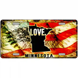 Minnesota Love Metal Novelty License Plate 24" x 12" (LLP)