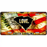 South Carolina Love Metal Novelty License Plate 24" x 12" (LLP)