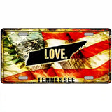 Tennessee Love Metal Novelty License Plate 24" x 12" (LLP)