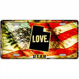 Utah Love Metal Novelty License Plate 24" x 12" (LLP)